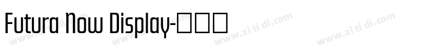 Futura Now Display字体转换 Futura Now Display字体转换